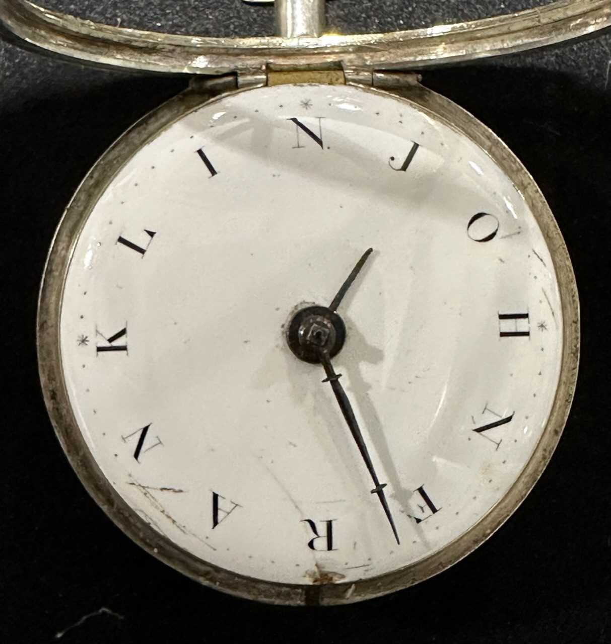 Silver pair cased pocket watch, London 1800, - Image 9 of 9