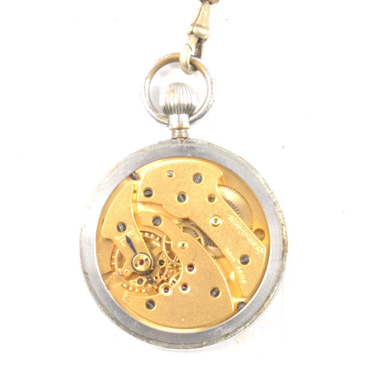 Jaeger-le-Coultre WWII military pocket watch, - Image 2 of 2