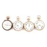 Four military issue pocket watches,