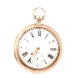 Silver pair cased pocket watch, London 1817,