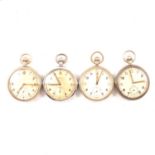 Recta military pocket watch and three others,