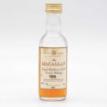 Macallan 1965, and 1966, single Speyside malt whisky miniatures