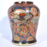 Large Japanese pottery vase, late 20th century