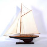 Model of a pond yacht,