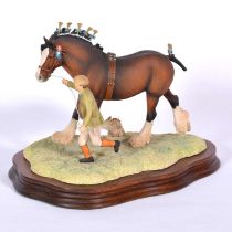 Border Fine Arts model, Show Day at Darrowby, EG1A, length 23cm.