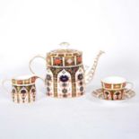 Extensive collection of Royal Crown Derby bone china teaware,