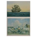 Two signed prints, Sir Alfred Munnings and a Montague Dawson