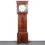 Mahogany longcase clock,