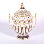 Royal Worcester 'Heritage Collection' twin-handled pot pourri vase and cover