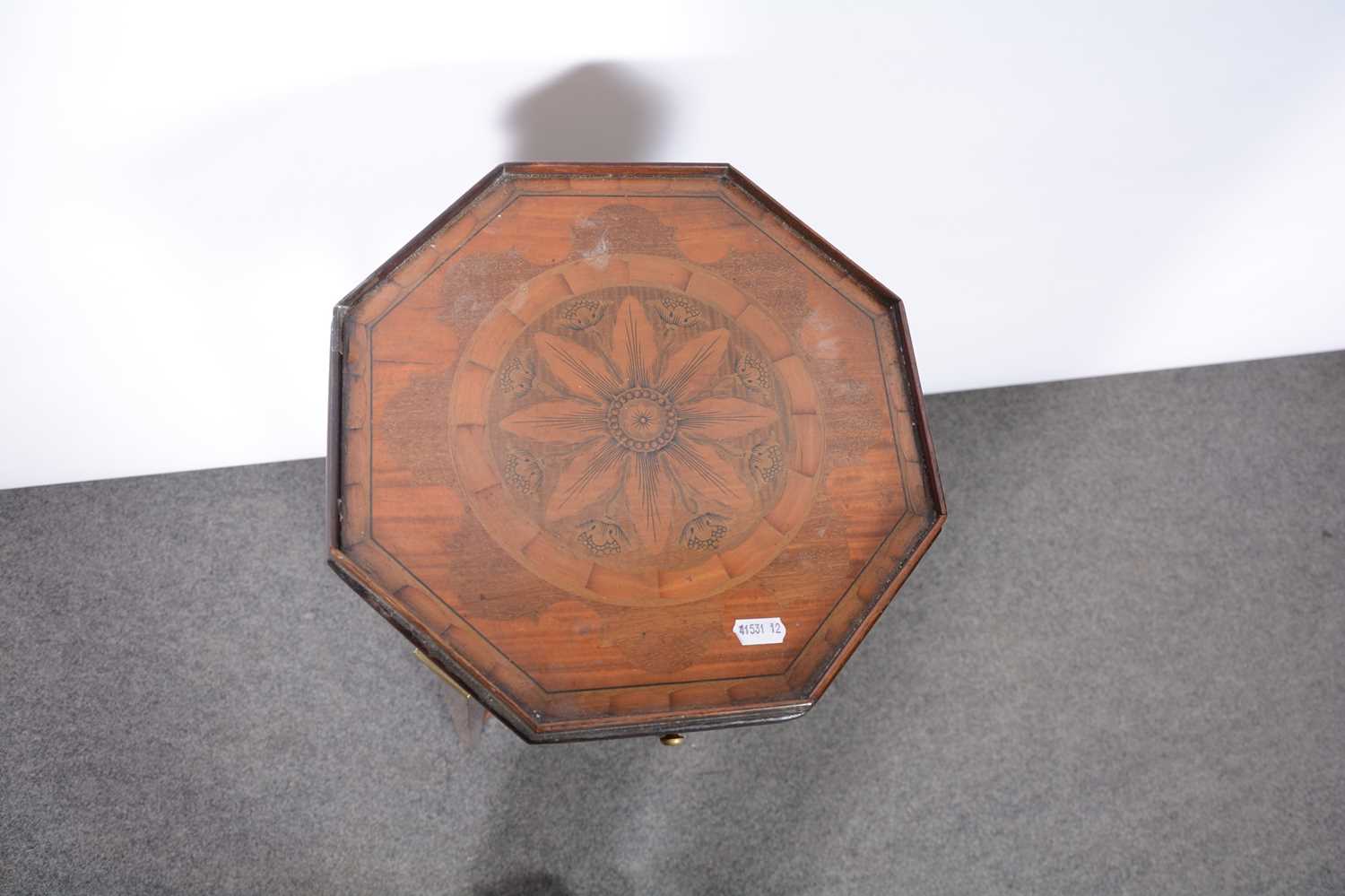 Victorian inlaid mahogany wine table - Image 2 of 6