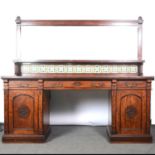 Victorian mahogany mirror back sideboard, by Maple & Co.,