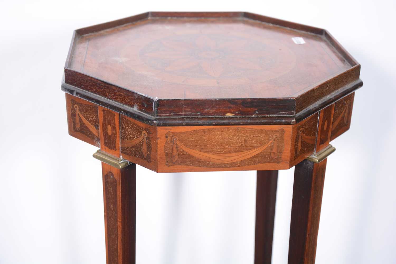 Victorian inlaid mahogany wine table - Image 4 of 6