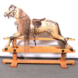 Large painted Tom Cobley 'Antique Dapple' rocking horse