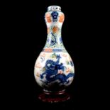Chinese porcelain bottle vase, probably 19th/20th Century
