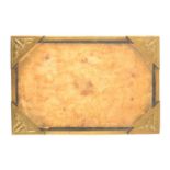 Glasgow School Arts and Crafts brass desk blotter, by Margaret Gilmour, circa 1900