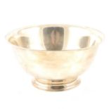 An American Paul Revere Reproduction white metal bowl.