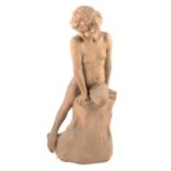 Doulton Lambeth, 'Reflections of Childhood' a terracotta garden statue