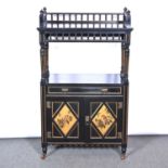 Late Victorian Aesthetic Movement side cabinet