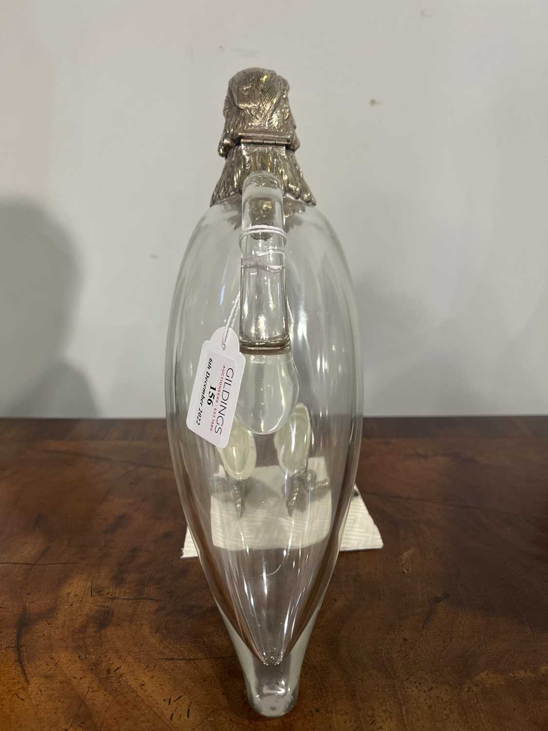An early 20th century novelty decanter/ claret jug in the form of an eagle - Image 5 of 6