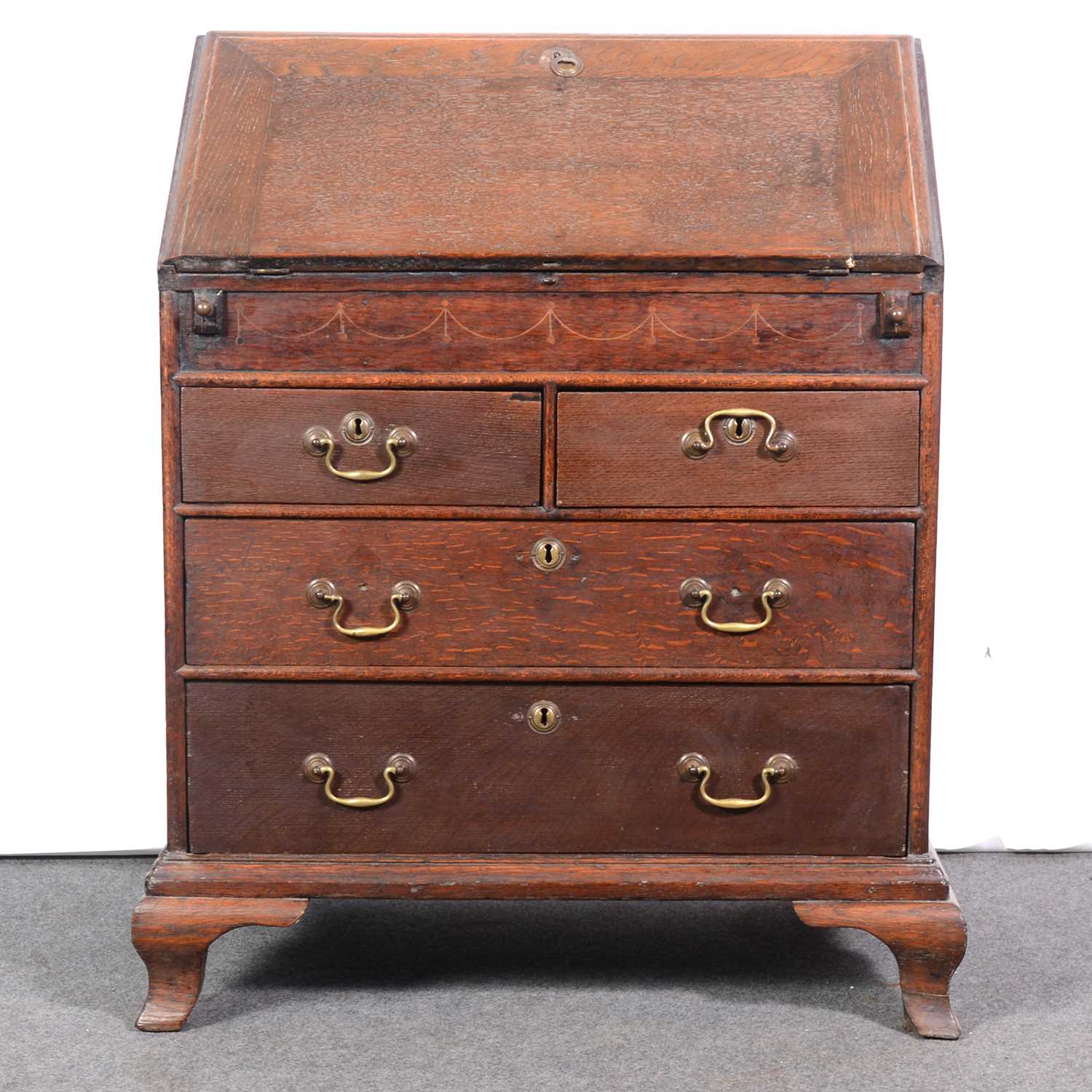 George III oak bureau