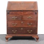 George III oak bureau