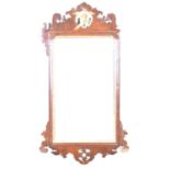 19th century Chippendale style wall mirror