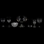 Victorian and Edwardian glasses, and other glasswares.