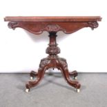 Victorian mahogany tea table,