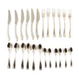 Twenty-four piece set of Wedgwood Sant Andrea Reflections stainless steel cutlery.