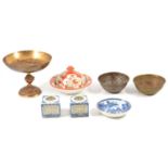 Collection of Oriental ceramics, and some metalware.