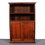 Victorian walnut bookcase,