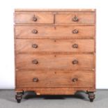 George IV mahogany chest of drawers,