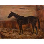 W Wasdell Trickett, Horse in a stable,
