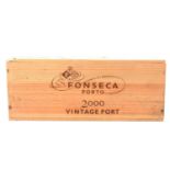 Fonseca 2000 vintage port, 6 bottles, owc