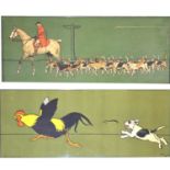 Four colour hunting prints after Cecil Aldin,