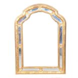 Modern gilt framed wall mirror