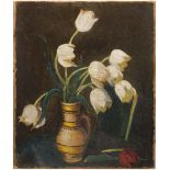 Leon Alexandru Biju (1880-1970) Vaso con tulipani