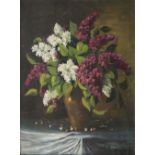 Zoltan Csaktornyai (1886 - 1921) (?) Vaso con fiori di lillà