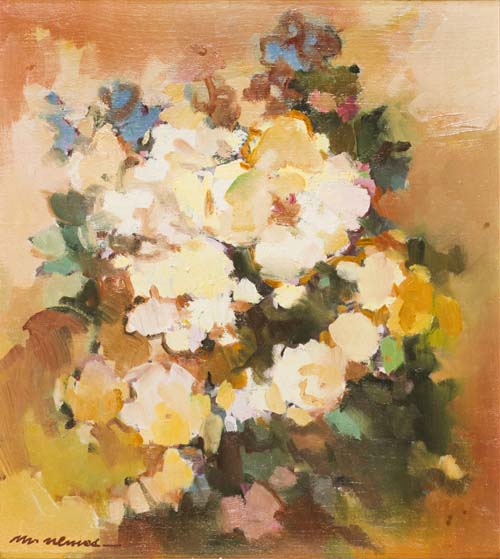 Mihail Neme? (1922-2006) Vaso con fiori