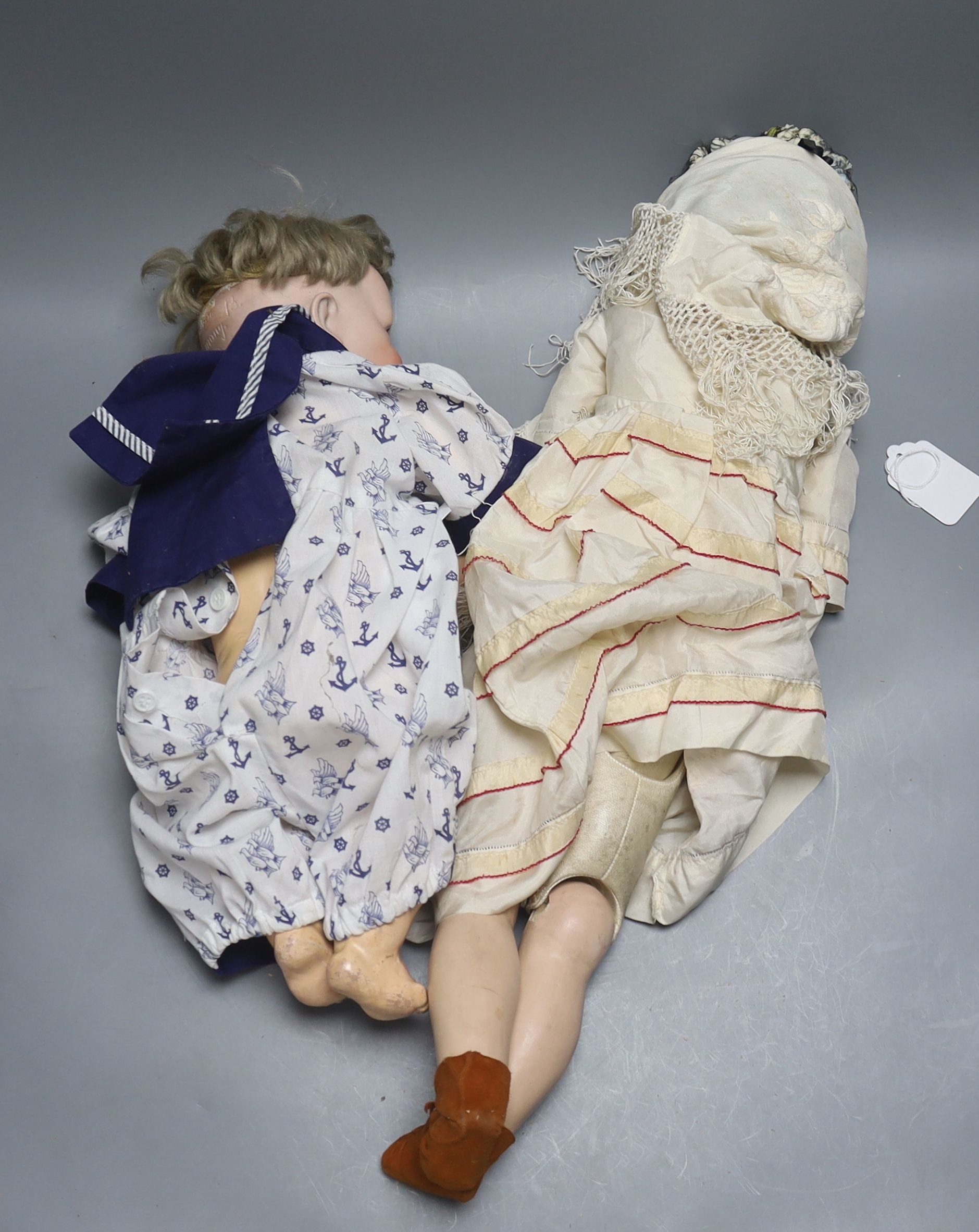 Two German bisque head dolls - AM 370 2 1/2, 57.5cm and JDK 211, - Image 4 of 4