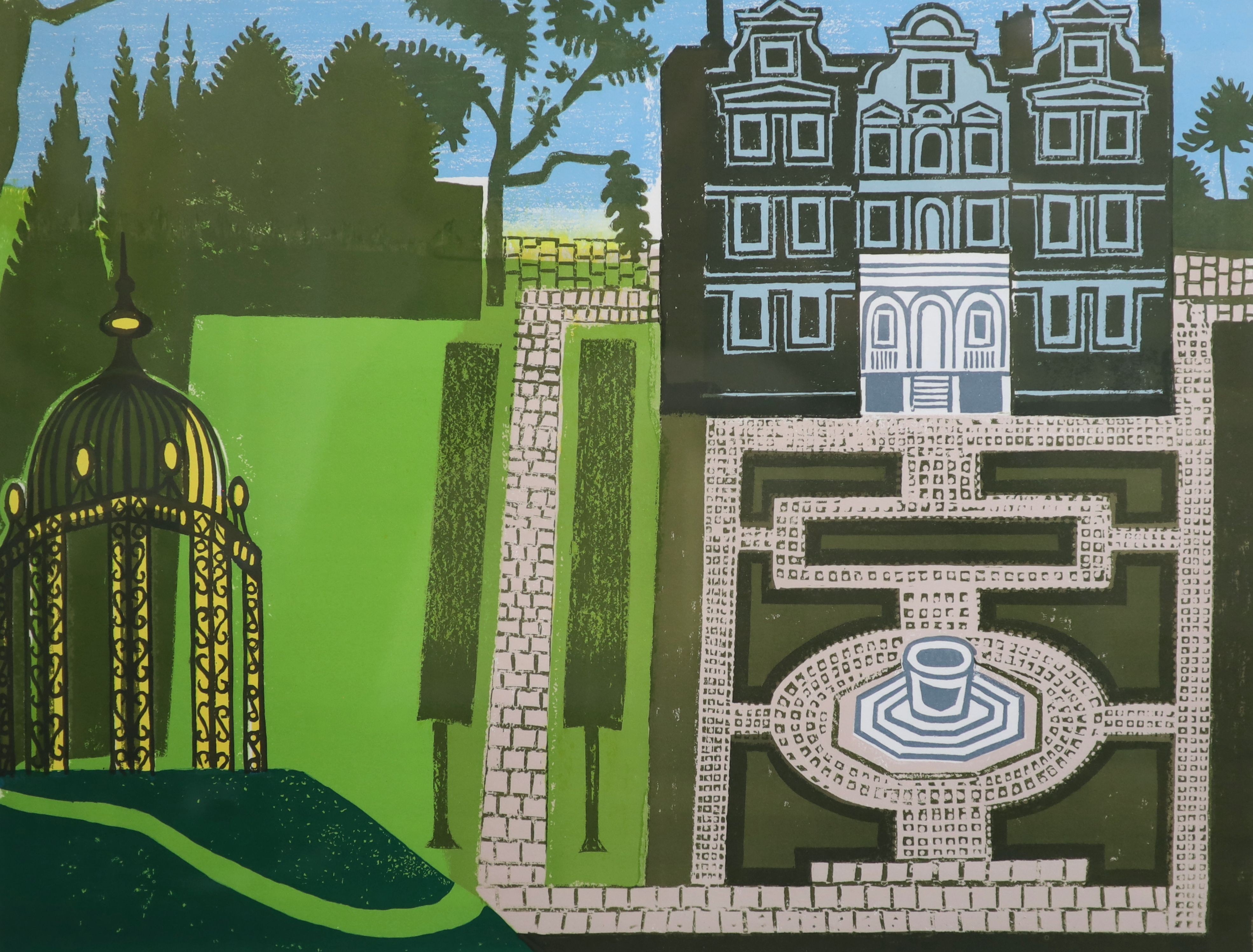 § Edward Bawden RA (1903-1989) The Queen's Gardenscreenprintsigned in pencil, 46/16051 x 65cm