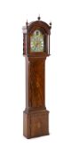Joseph Clegg of London. A George III inlaid mahogany eight day longcase clock,the 12 inch arched