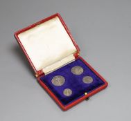 A cased Edward VII maundy coin set, 1907