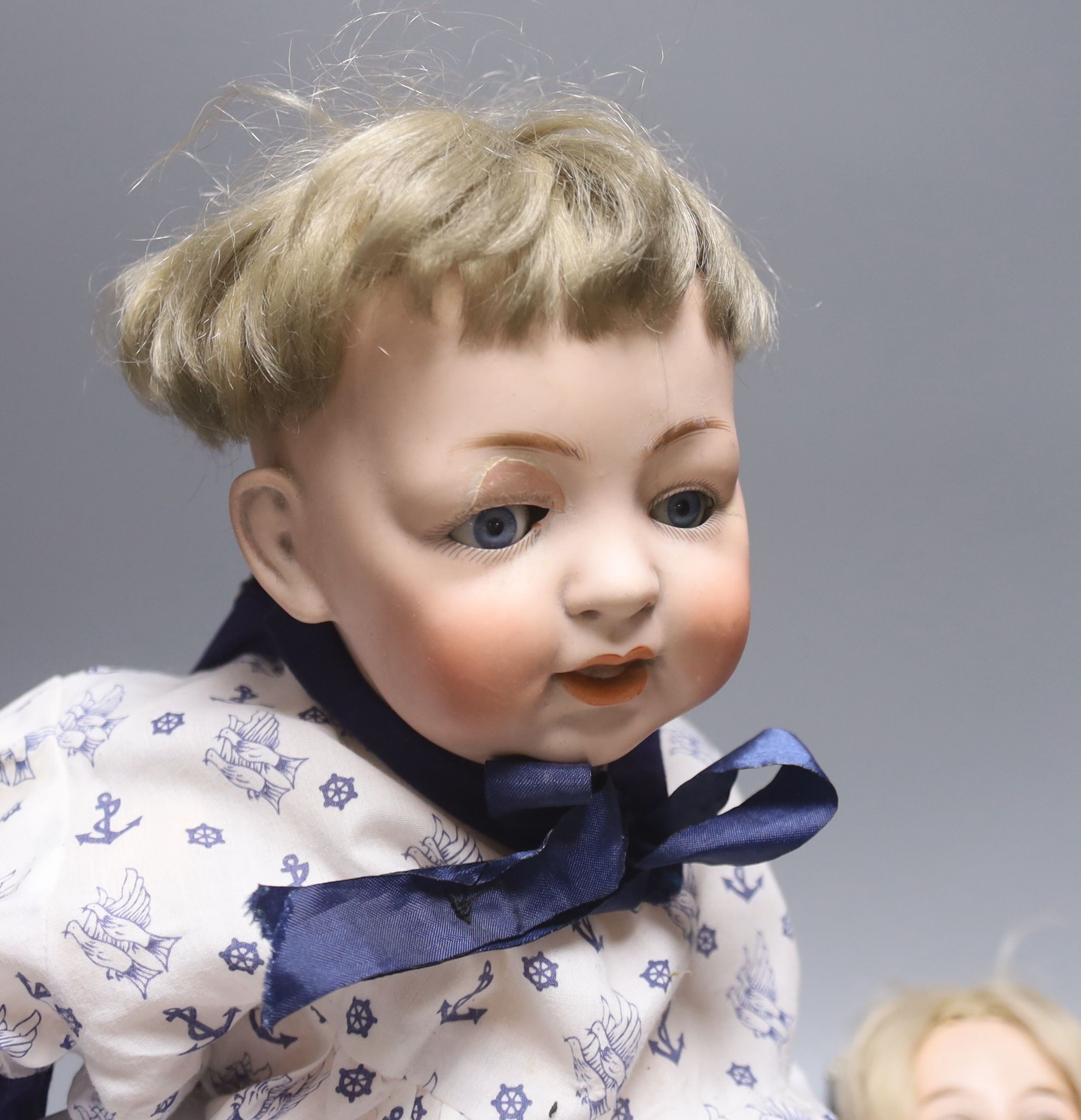 Two German bisque head dolls - AM 370 2 1/2, 57.5cm and JDK 211, - Image 3 of 4