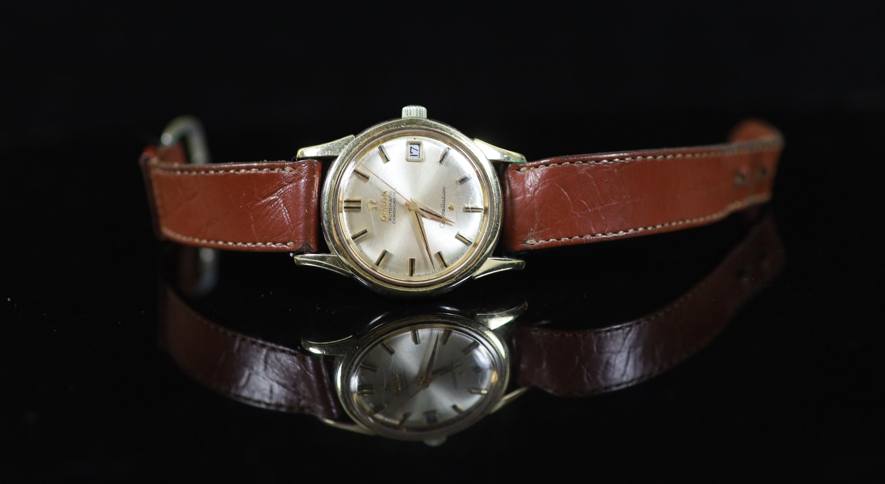 A gentleman's stainless steel and gold plated Omega Constellation automatic chronometer wrist - Image 2 of 3