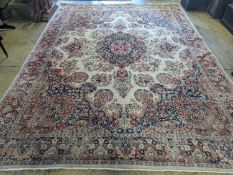 A North West Persian ivory ground carpet, 410 x 310cm