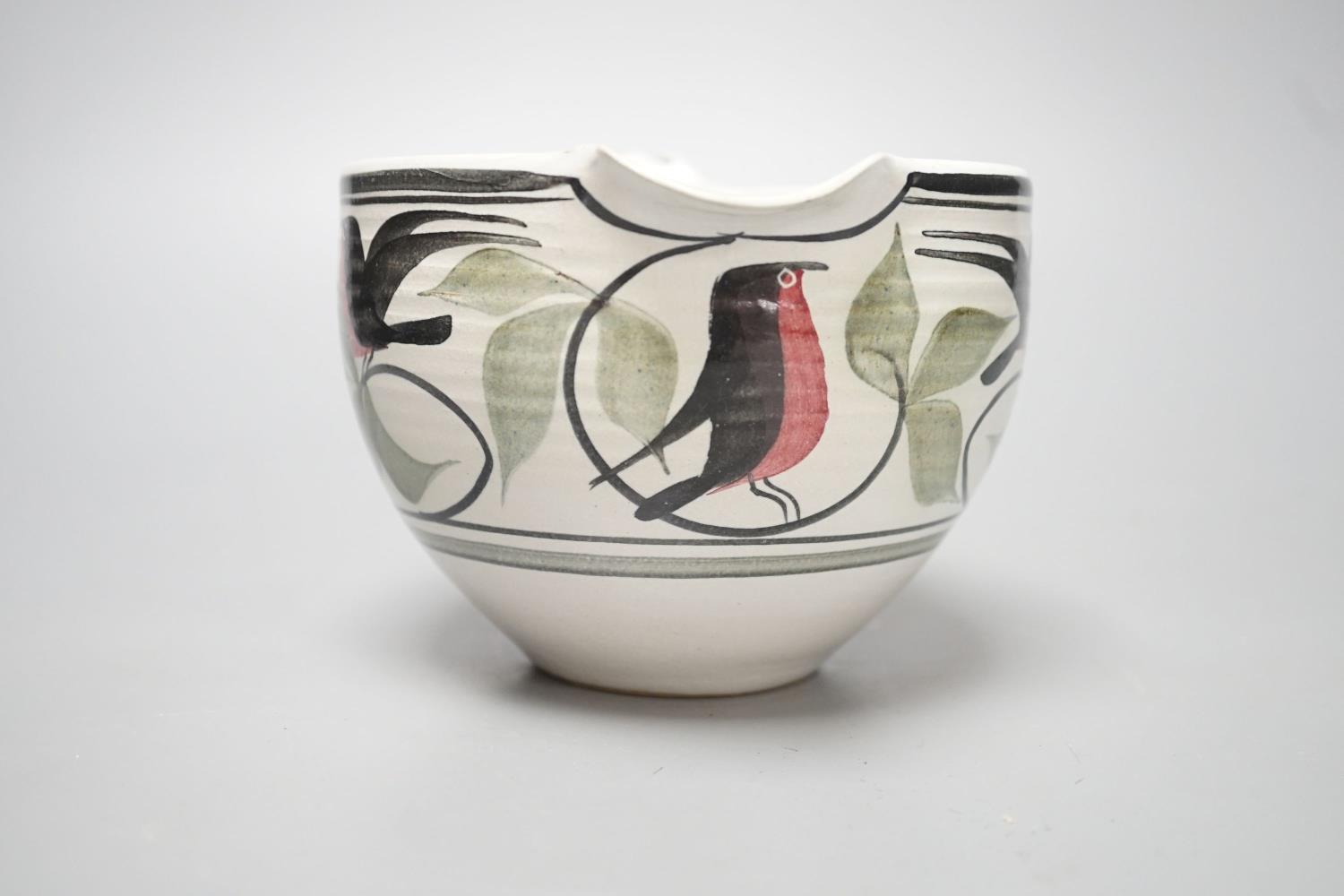 An Aldermaston pottery 'bird' jug, width overall 20cm - Image 2 of 5