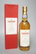 A single boxed bottle of Ledaig single malt whisky, 1974 vintage, bottled in 1992