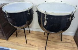 Two Premier everplay kettle drums