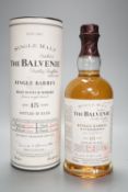 The Balvenie, a single boxed bottle of whisky, aged 15 years, bottle date 17.10.93, cask no. 610, in
